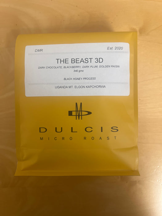 "THE BEAST 3D"  Uganda Mt. Elgon Kapchorwa Black Honey Process